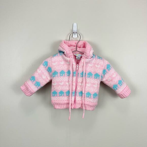 Vintage Kids Classics Reversible Sweater Jacket 12 Months - Picture 1 of 10